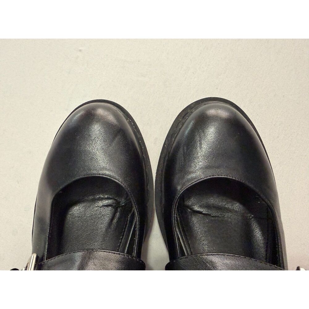 Lamoda Black Double-Buckle Platform Mary Janes | Size 8 - Picture 7 of 12